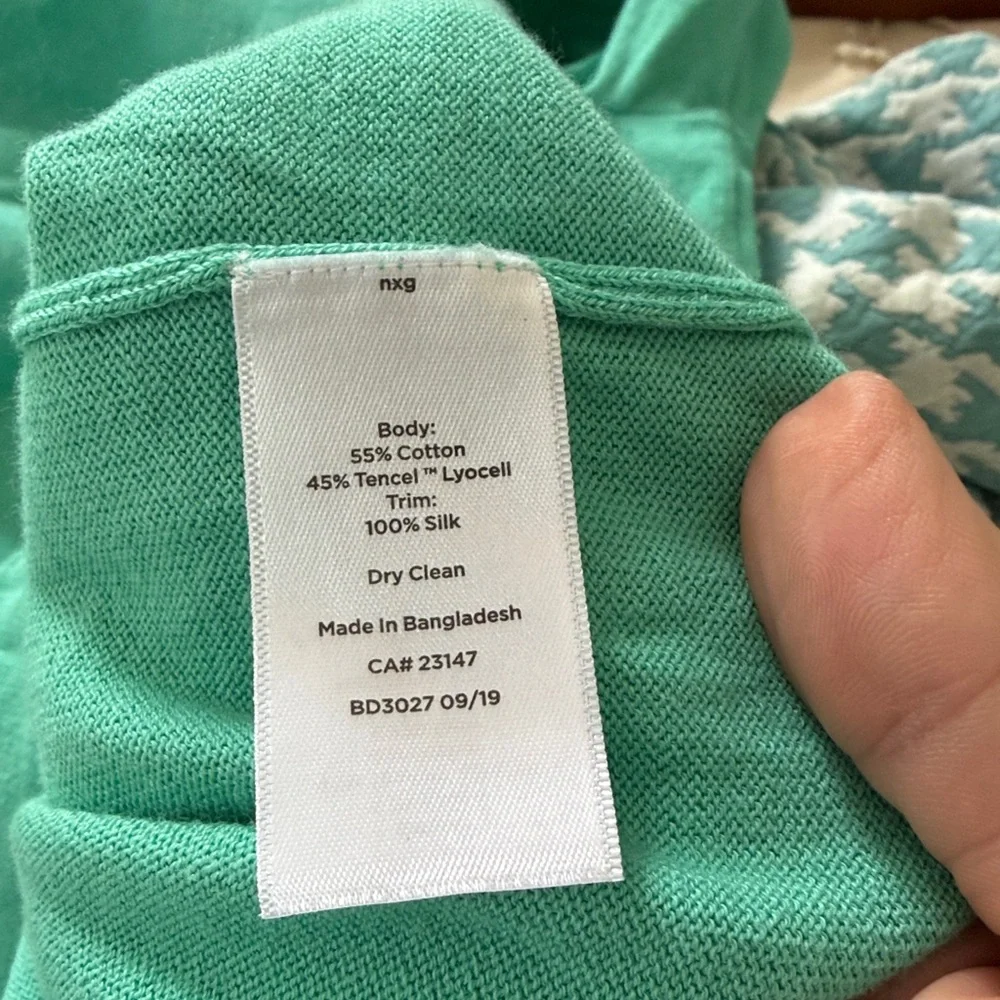 Talbots  Sweater with‎ Silk scarf- worn 3 times. 129 retail